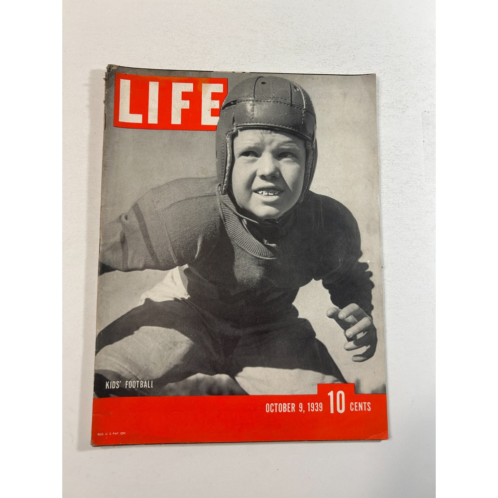 LIFE Magazine October 9 1939 kids football WWII Poland Marlene Dietrich Destry